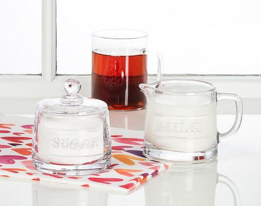 Classic Text Milk Jug