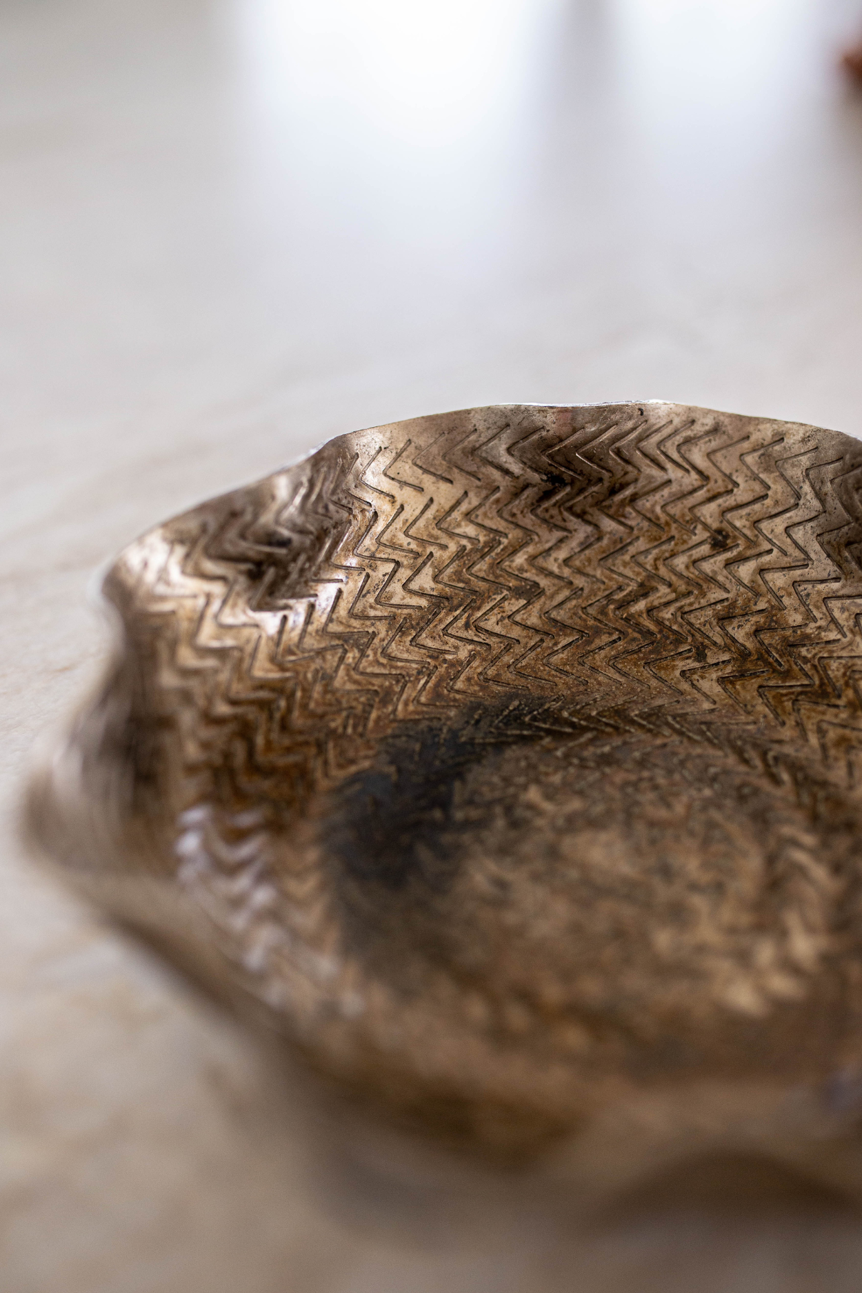 Bronze Textured Decorative Tray