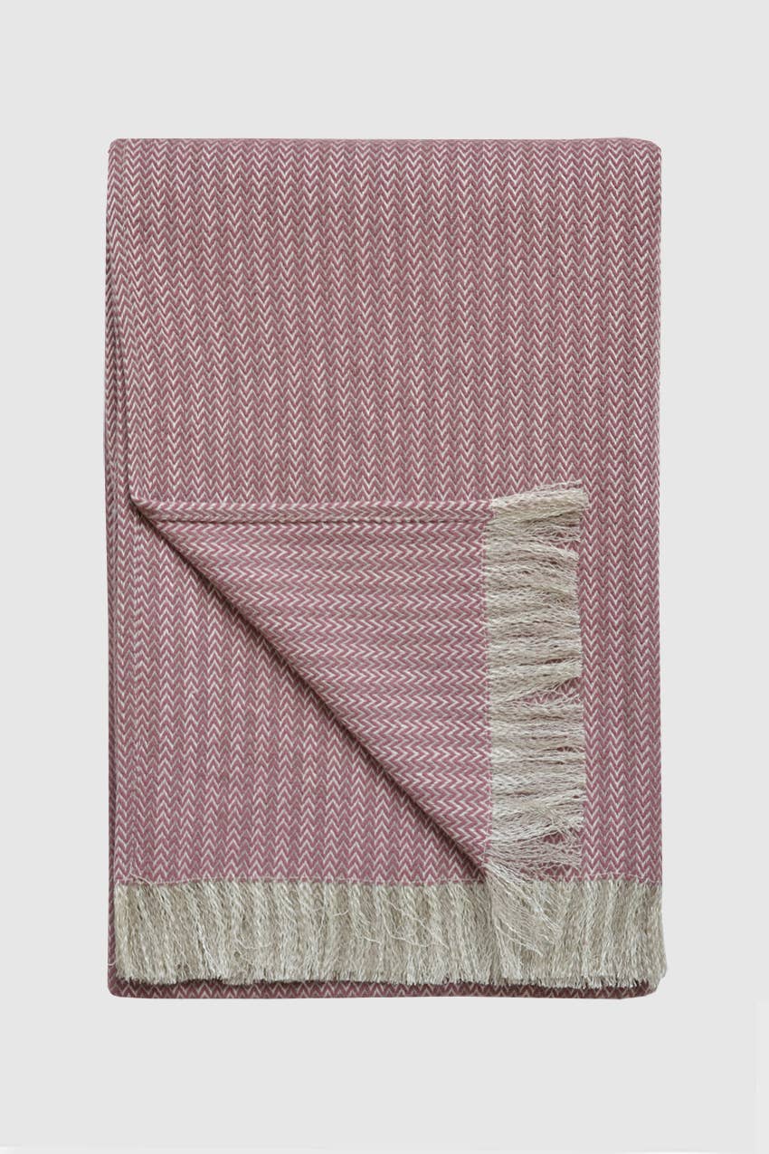 Hartford Herringbone Wool & Linen Throw