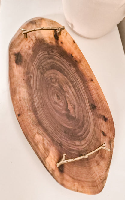 N0 9 | Black Walnut Serving Board w/ Handles