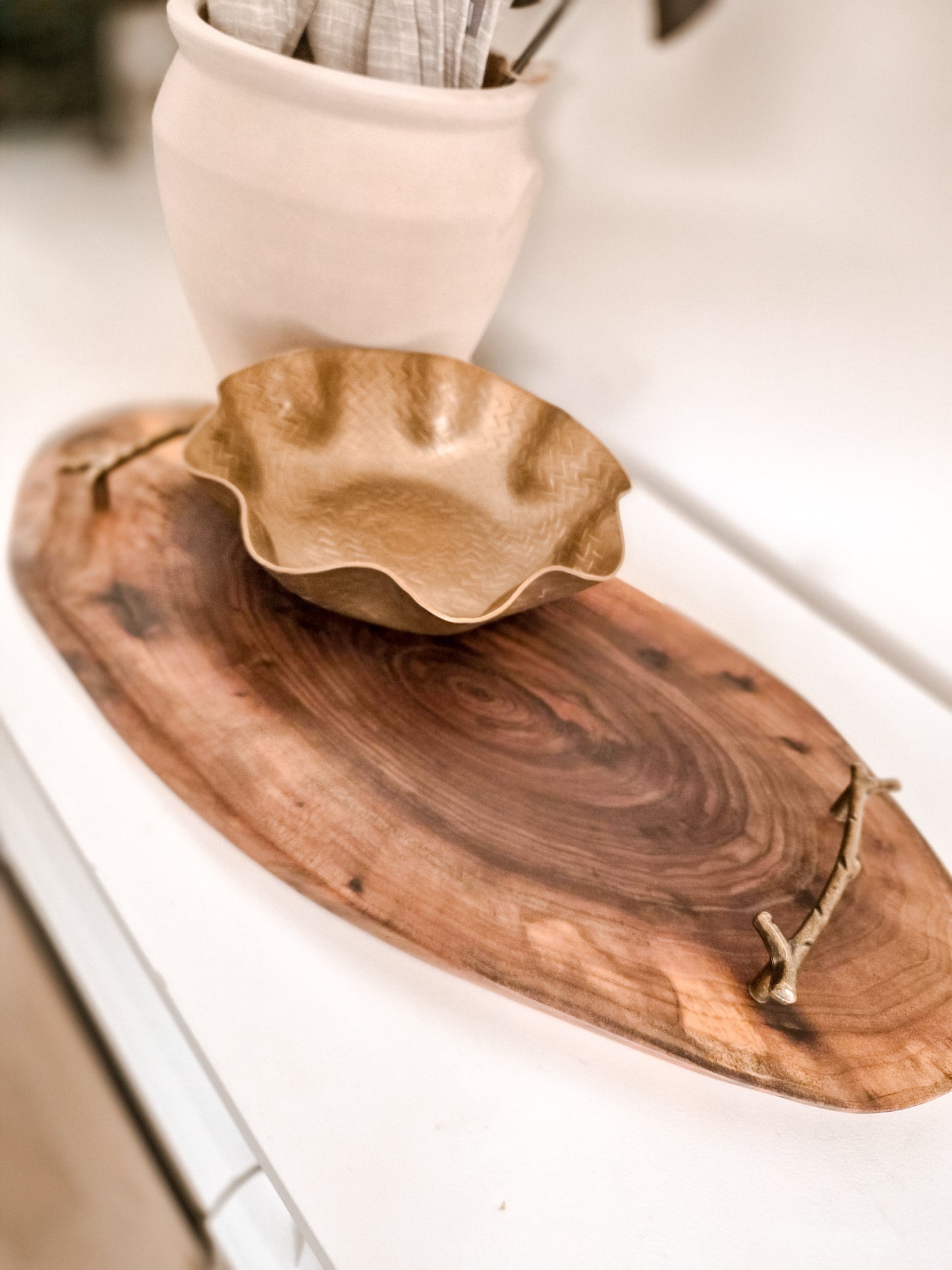 N0 9 | Black Walnut Serving Board w/ Handles