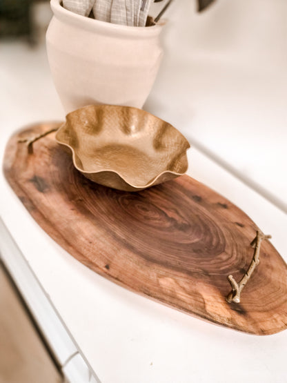 N0 9 | Black Walnut Serving Board w/ Handles