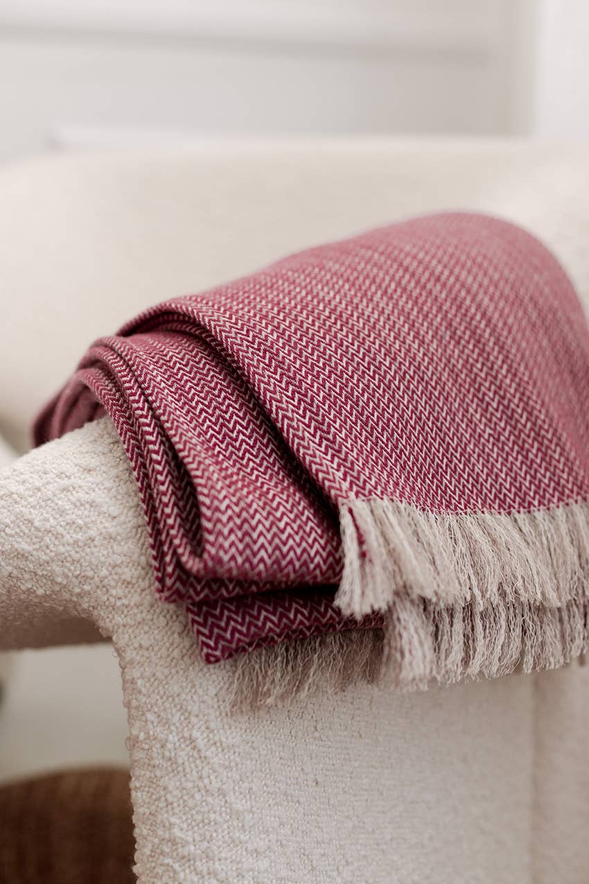 Hartford Herringbone Wool & Linen Throw