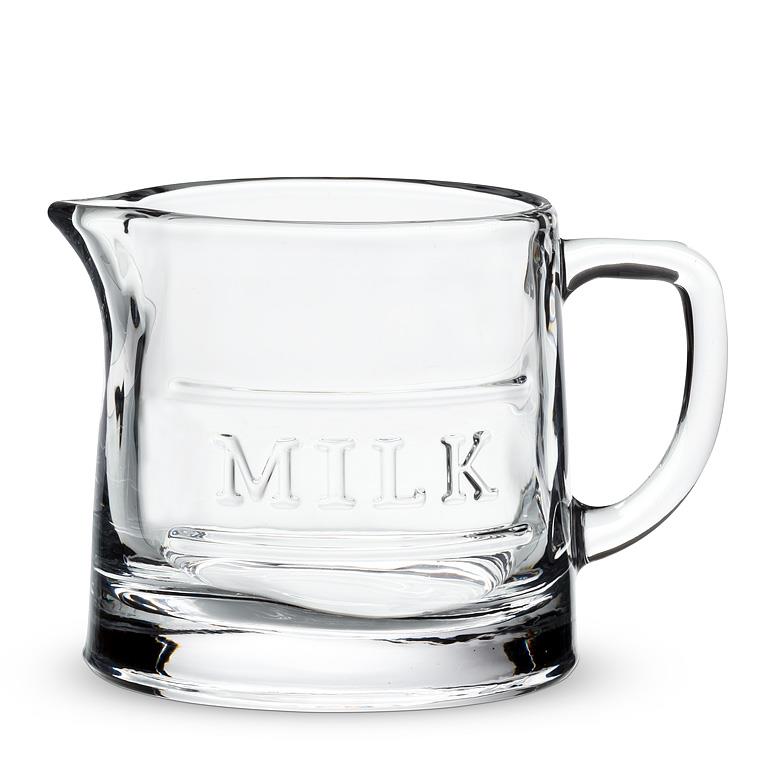 Classic Text Milk Jug