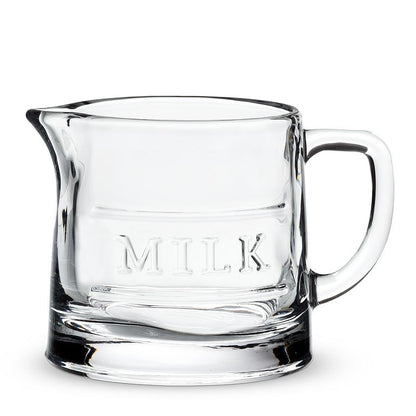 Classic Text Milk Jug