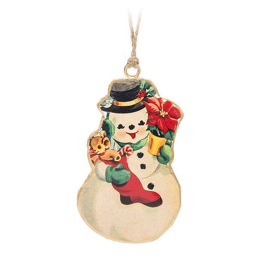 Vintage Snowman Ornament