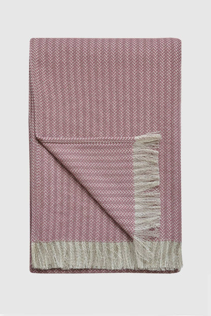 Hartford Herringbone Wool & Linen Throw